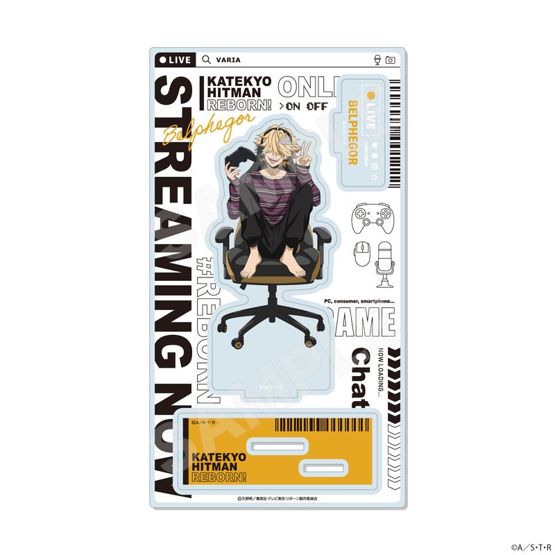 『家庭教師ヒットマンREBORN!』ゲーム配信者風ver. ジオラマアクリル 08 ベルフェゴール