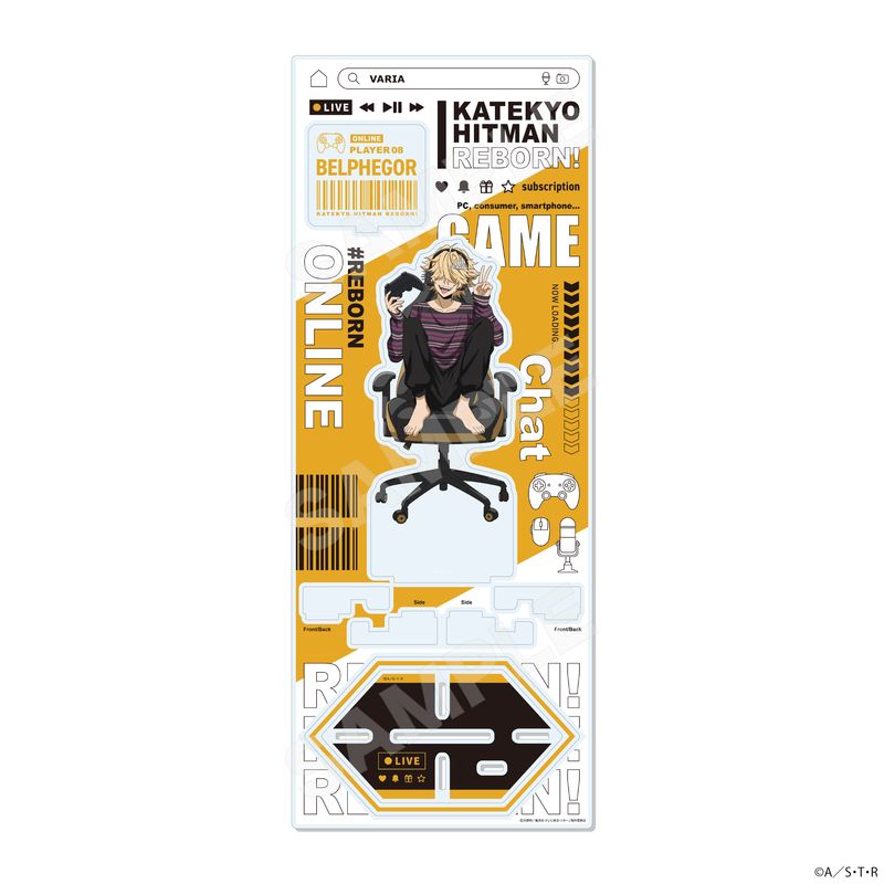 【予約受付中】『家庭教師ヒットマンREBORN!』ゲーム配信者風ver. アクリルスタンド(L) 08 ベルフェゴール