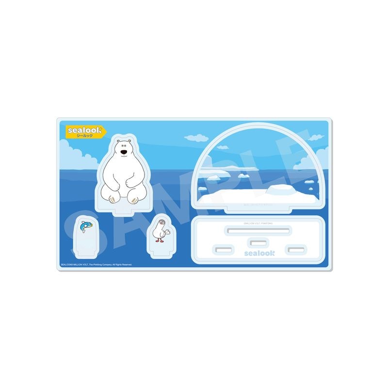 【予約受付中】『SEALOOK』ジオラマアクリル 03 シロクマ・キョクアジサシ・ニシン