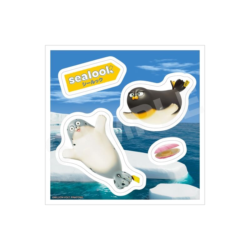 【予約受付中】『SEALOOK』ステッカー 02 ドットザラシ・ペンギンザラシ