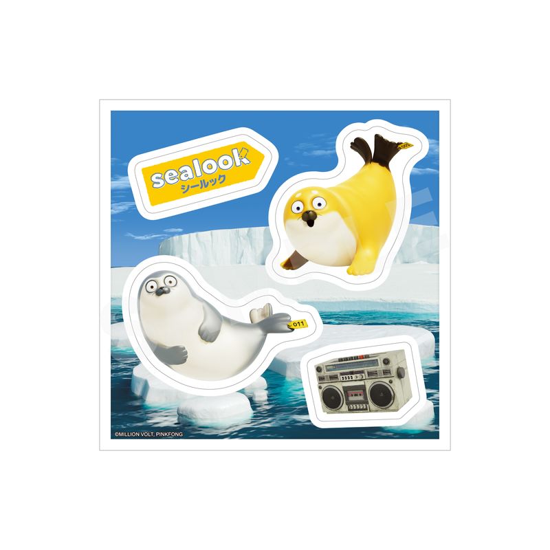【予約受付中】『SEALOOK』ステッカー 04 柴ザラシ・隈ザラシ