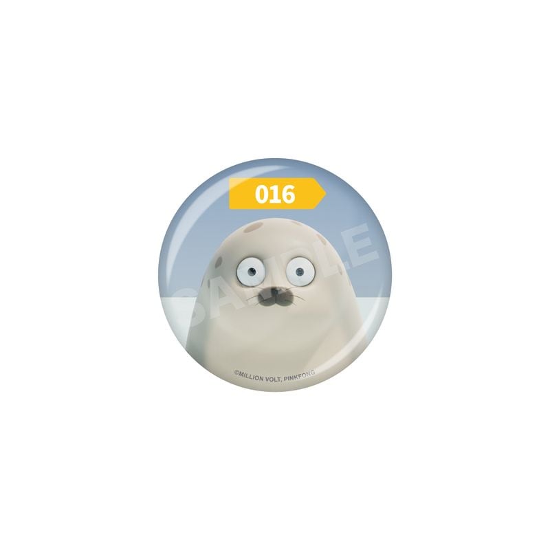 【予約受付中】『SEALOOK』缶バッジ 16 016クロアシザラシ