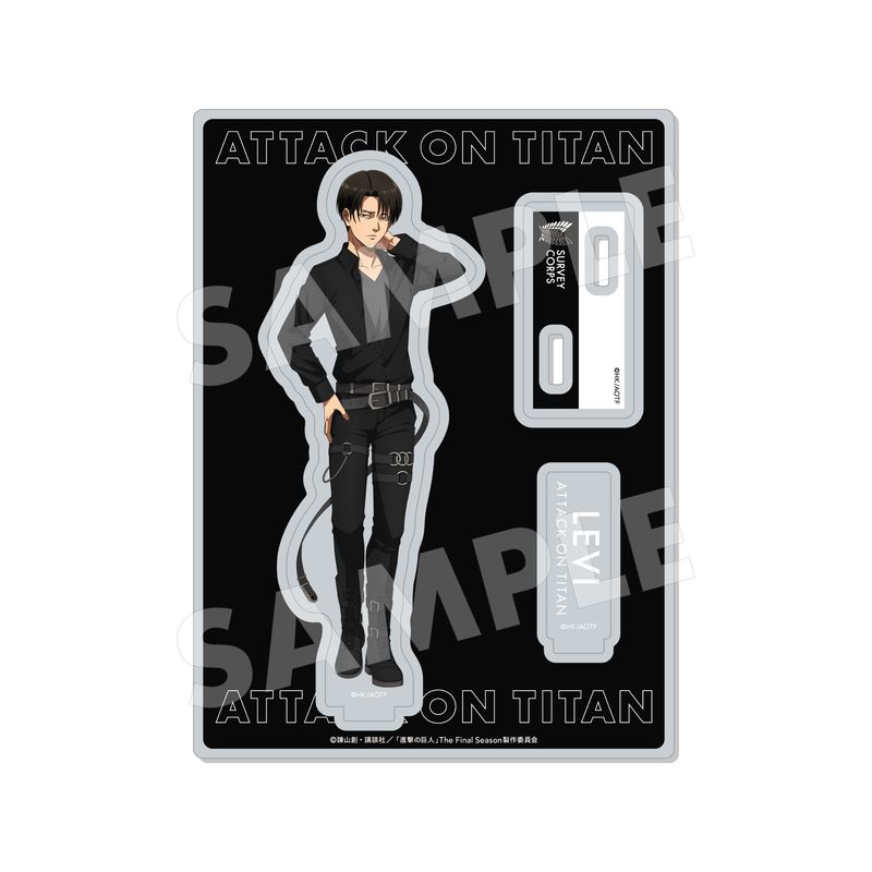 【予約受付中】『進撃の巨人』Black & White ver. アクリルスタンド 02 リヴァイ(Black)