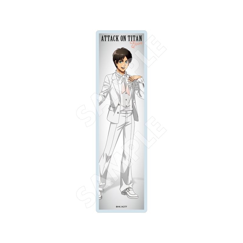 『進撃の巨人』Black & White ver. クリアブックマーカー 03 エレン(White)