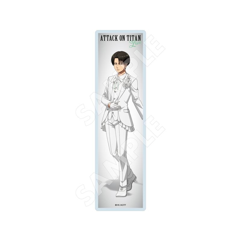 『進撃の巨人』Black & White ver. クリアブックマーカー 04 リヴァイ(White)