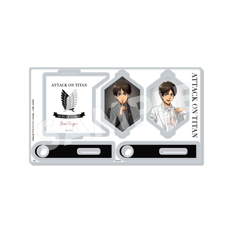 【予約受付中】『進撃の巨人』Black & White ver. くるっとアクリルスタンド 01 エレン