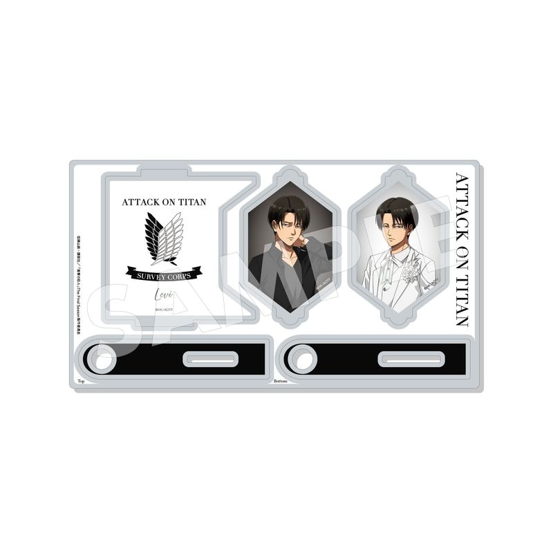 【予約受付中】『進撃の巨人』Black & White ver. くるっとアクリルスタンド 02 リヴァイ