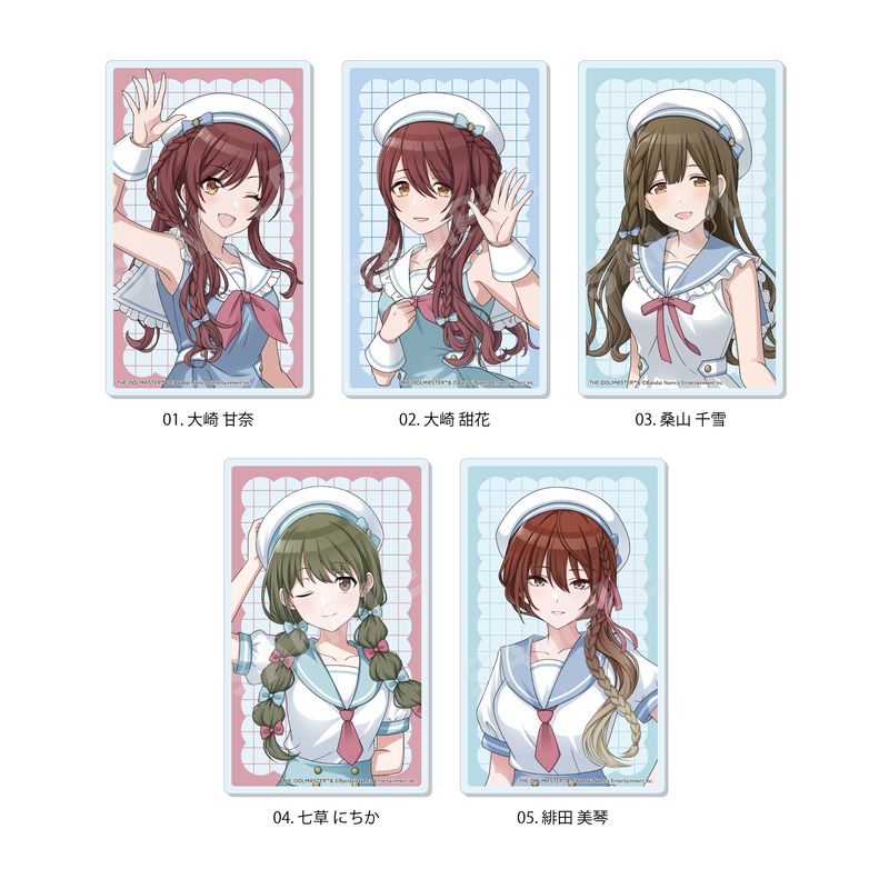 『アイドルマスター シャイニーカラーズ』パステルマリンルックver. アクリルカード 全5種 コンプリートBOXセット