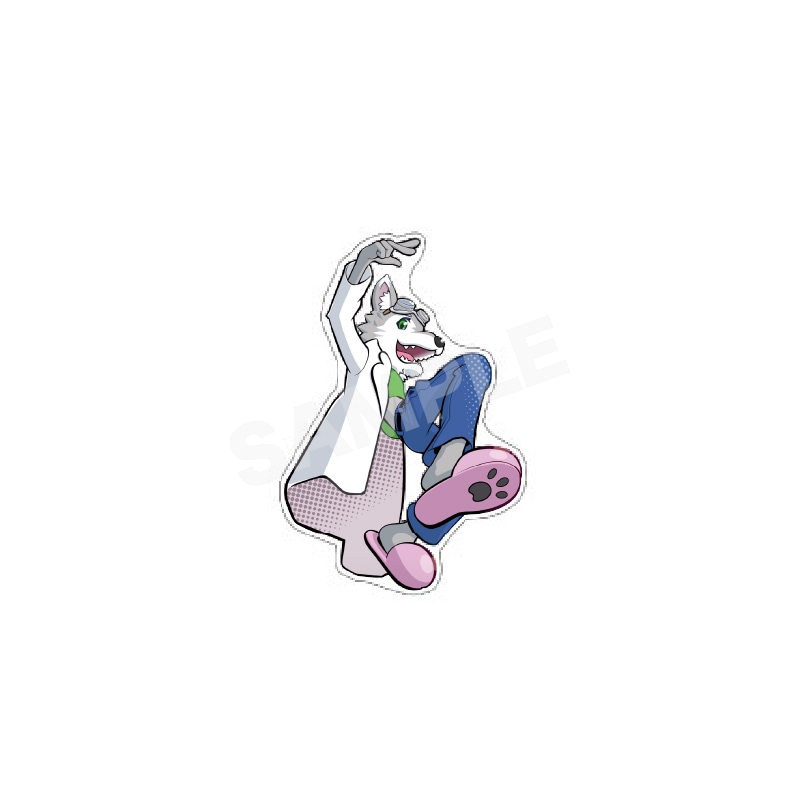 【予約受付中】『アメザリひらいイラスト展～わちゃ部をそえて～』 ひらい描きおろしイラストステッカー01 KYS