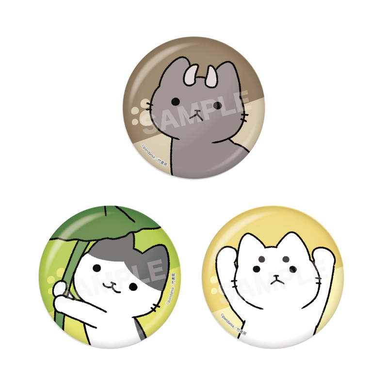 ねこようかい』メタリック缶バッジ 第1弾 全9種 A コンプリートBOX