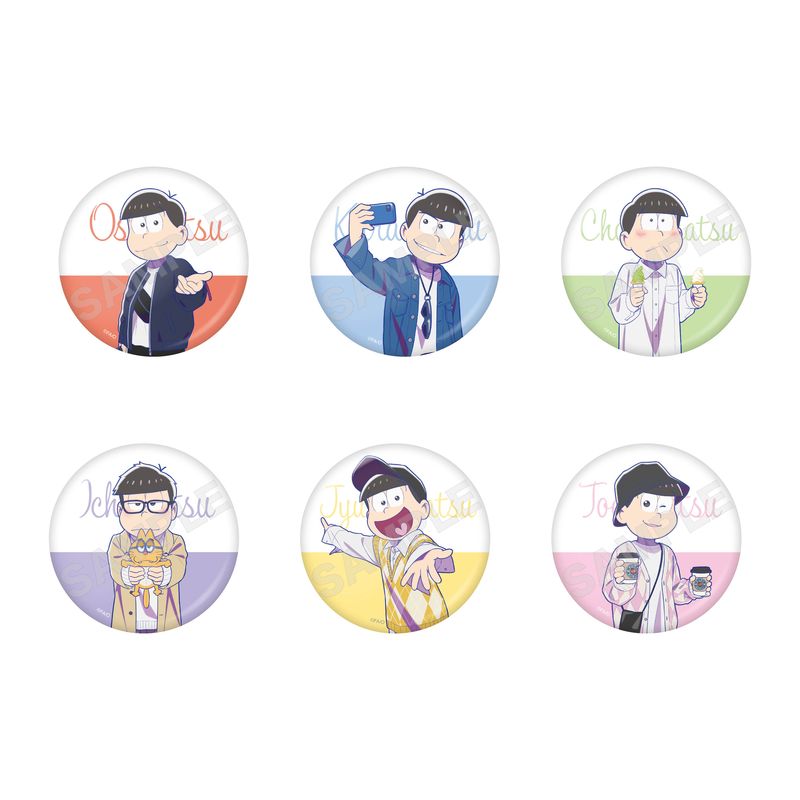 おそ松さん×mixx garden2023 トレーディングミニキャラペア缶バッジ