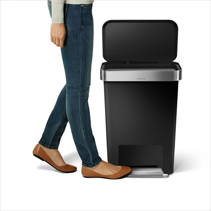 ポイント10倍】 プラスチック レクタンギュラー ステップカン 45L