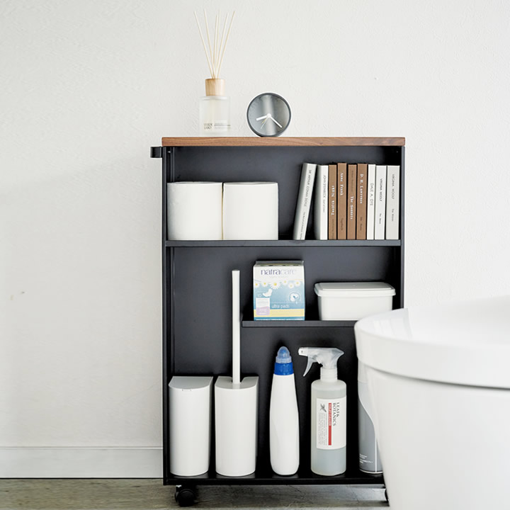 【未使用・組立済】山崎実業 ハンドル付きスリムトイレラック Amazon｜山崎実業(Yamazaki) ハンドル付き スリム トイレラック