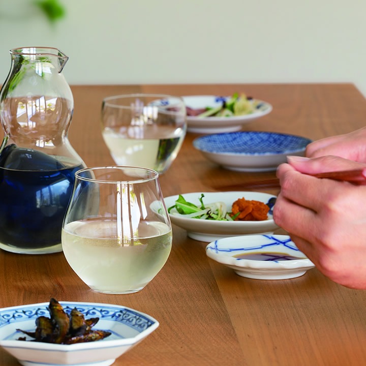 クラフトサケグラス（まろやか・はなやか・さわやか）アデリアガラス