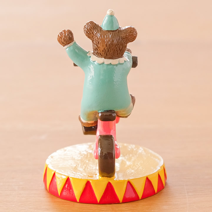 サーカス 自転車であいさつするクマ コポー Copeau - カエルのコポー