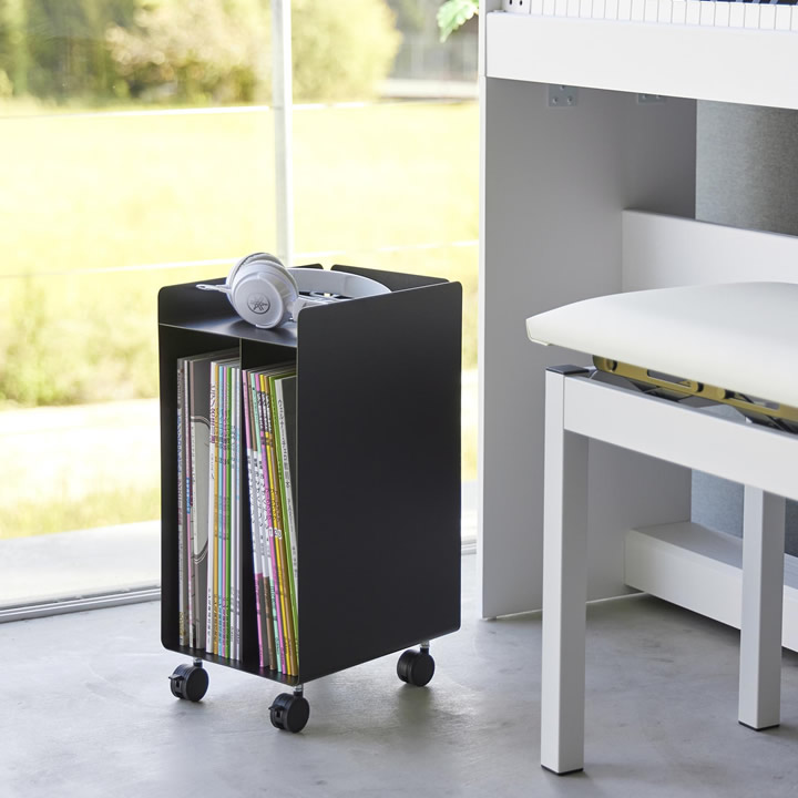 山崎実業 ピアノ下楽譜収納ワゴン タワー tower 山崎実業 - 山崎実業