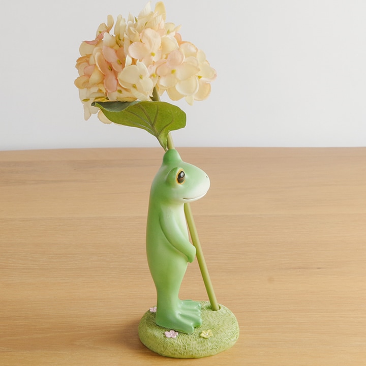 造花セット 花を持つカエル コポー Copeau - カエルのコポーなら