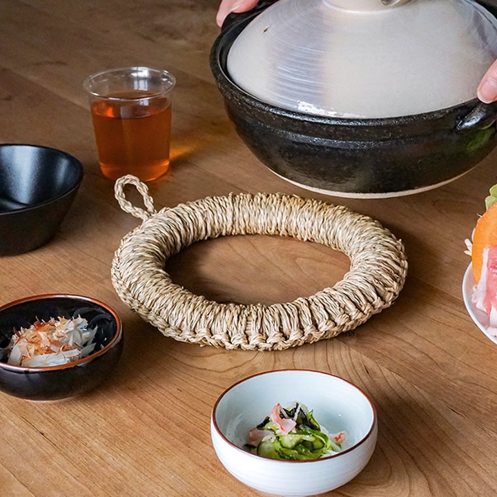 ポイント10倍】 いぐさ鍋敷き 小