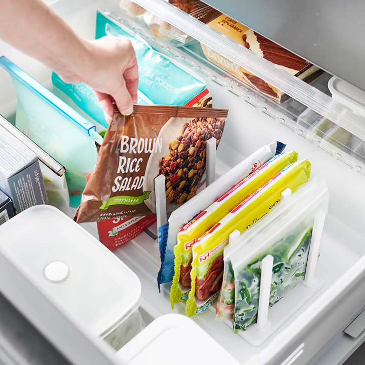 ポイント10倍】 tower タワー 冷凍庫中仕切り調節収納スタンド W27 2個