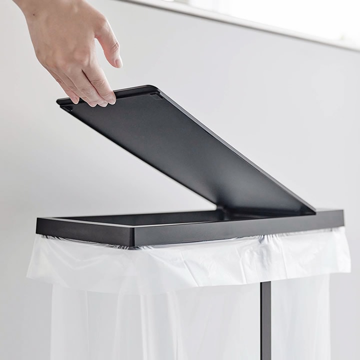 スリム蓋付き分別ゴミ袋ホルダー 45L タワー tower 山崎実業