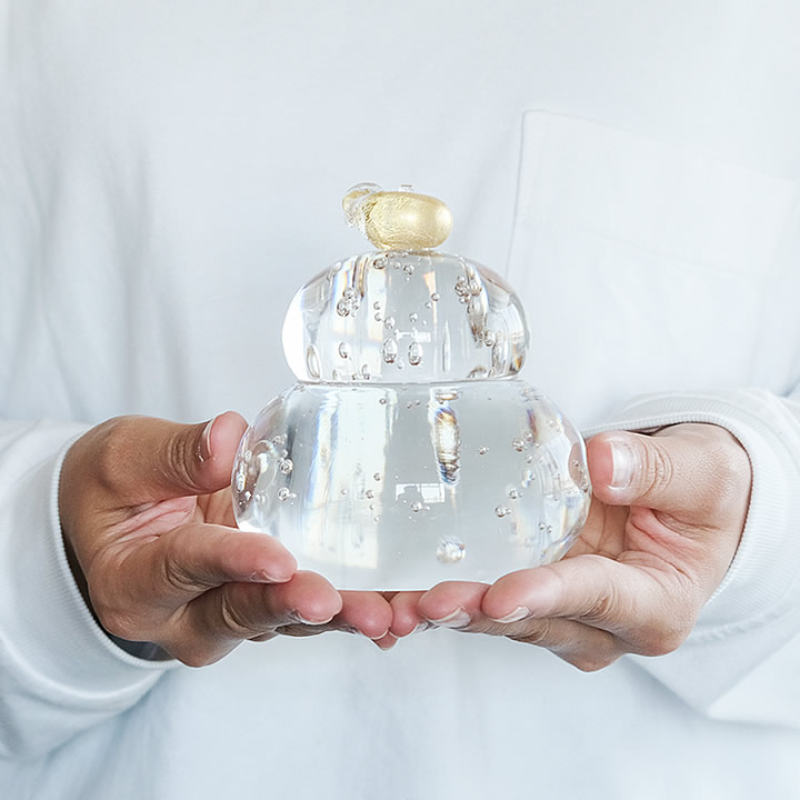 福重ね 鏡餅 【金】 アデリアガラス - キッチン雑貨、便利グッズなら