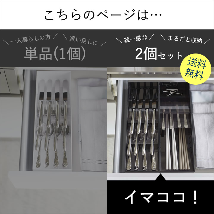 立体斜めカトラリーケース 2個セット タワー tower 山崎実業