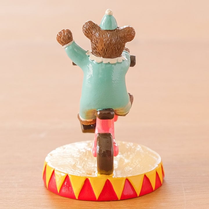 サーカス 自転車であいさつするクマ コポー Copeau - カエルのコポー
