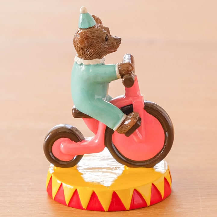 サーカス 自転車であいさつするクマ コポー Copeau - カエルのコポー