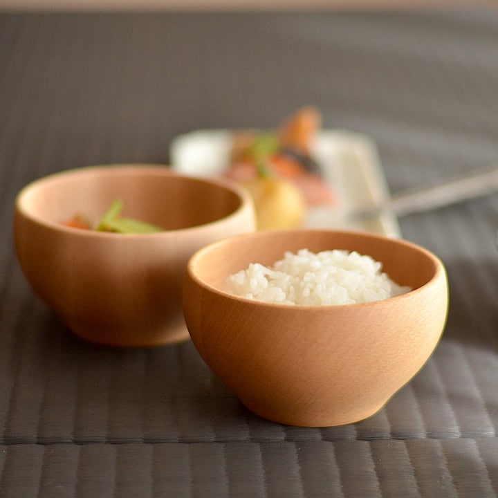 木製のお椀、富士に松 木製のお椀、富士に松