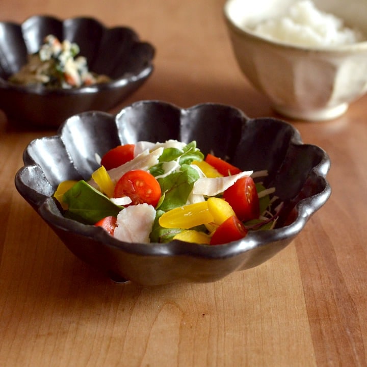 リンカ 六寸鉢 白練 黒練 カネコ小兵 食器 - キッチン雑貨、便利