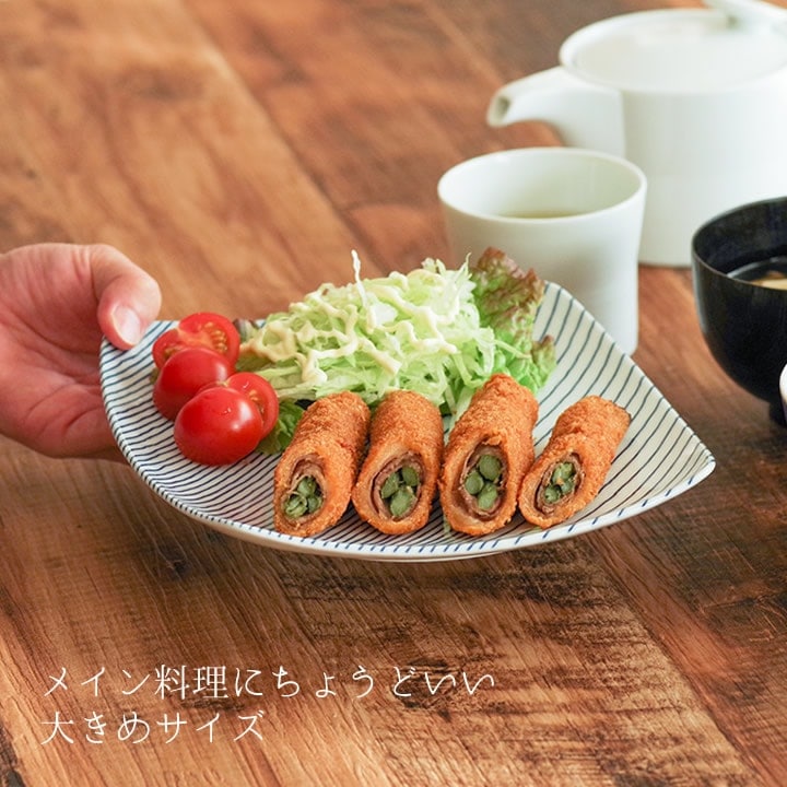 白山陶器　重ね縞　8枚セット 重ね縞 （白山陶器） | 白山陶器 | cotogoto