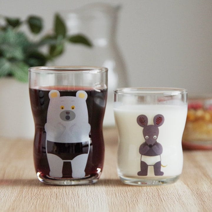 つよいこグラス S&Mセット しろくまのパンツ アデリアグラス