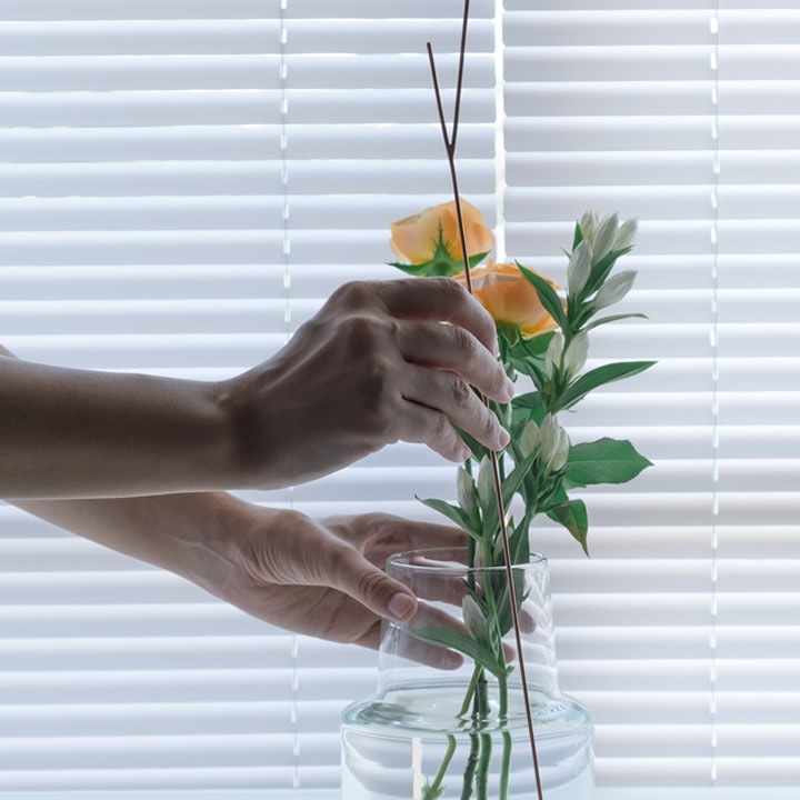 銅のフラワーライフスティック L - キッチン雑貨、便利グッズなら