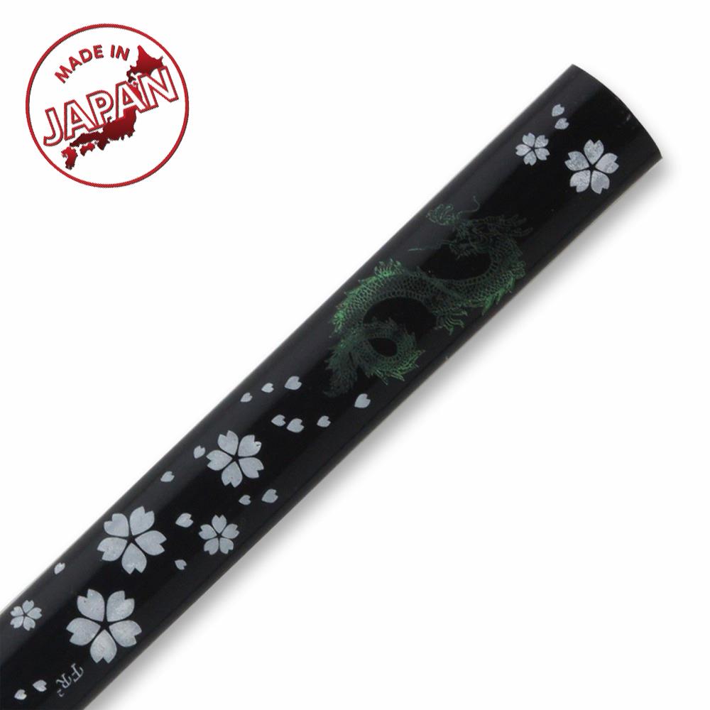 【メール便可】シルグリップ V5N 龍(緑青)･桜(白) ブラック