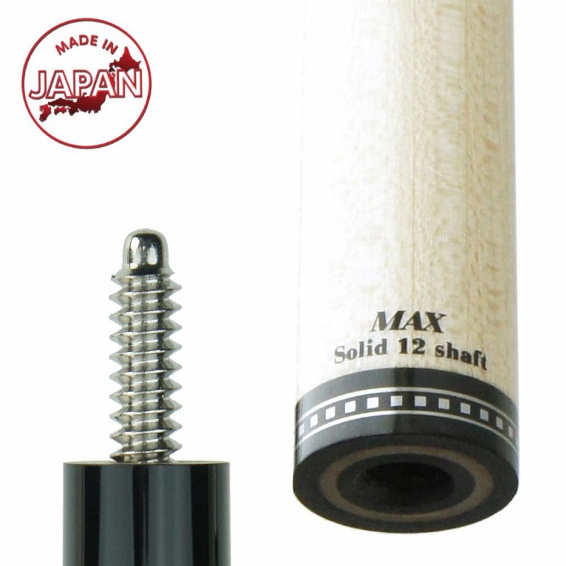 アダム　ソリッド12MAX アダム Solid 12 Maxシャフト ラジアル 黒無地｜キューショップ