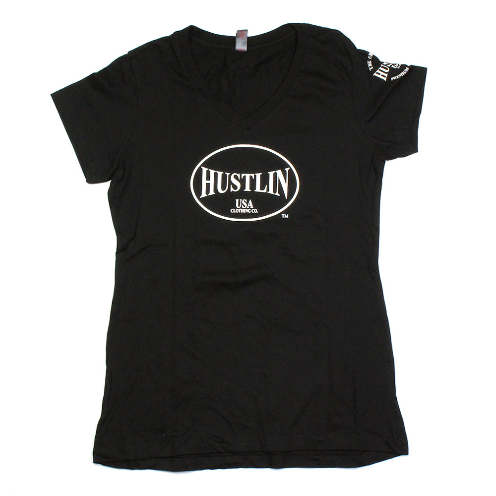 HUSTLIN ハスリン LPB01 Tシャツ/ブラック（女性用）