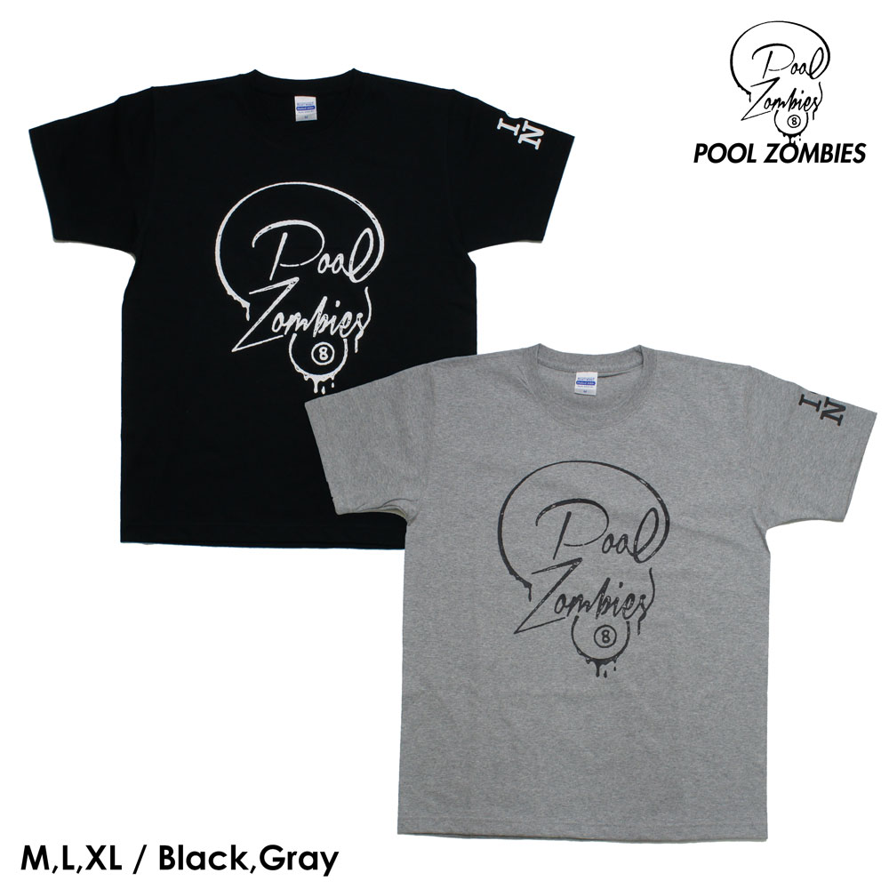 プールゾンビーズ オリジナル ロゴTシャツ 7.1oz ヘヴィーウェイト
