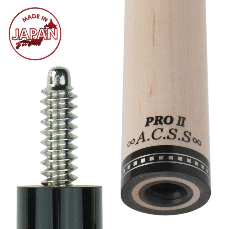 アダムリングキールシャフト　14山 アダム ACSS PRO2シャフト 14山 黒リング｜ビリヤード 通販 キュー