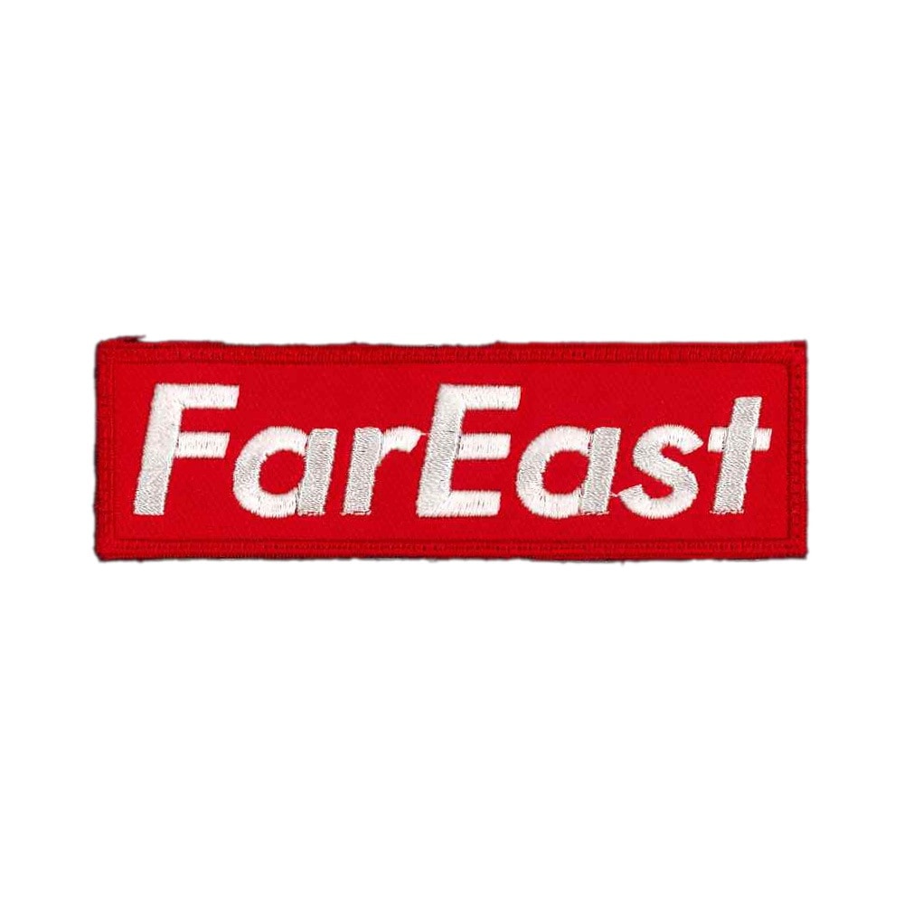 【メール便可】Far East ロゴワッペン ボックスデザイン