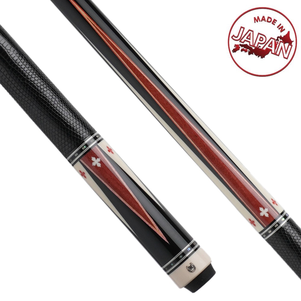 ブラック＆ホワイトエボニー JH63 早川工房 早川式 水牛革巻 BORON Wリング 筆記具