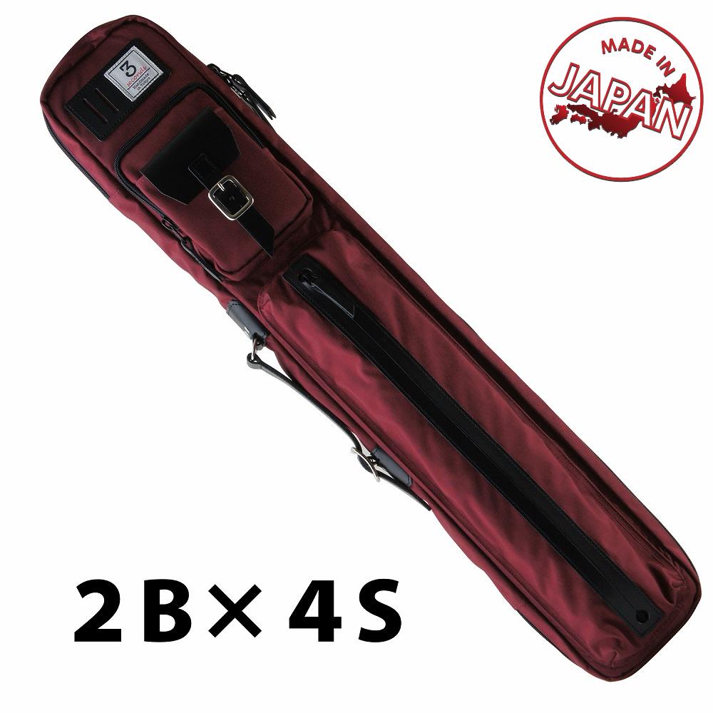 廃番/在庫限り】スリーセカンズ ソフトケース ワイン 2B4S (バット2本