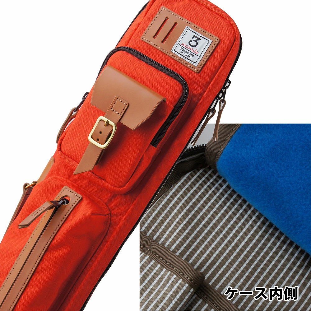 ビリヤードキューケース（3B×4S）ソフトケース　オレンジ　新品　超軽量 3_000000000406.jpg?1678209903