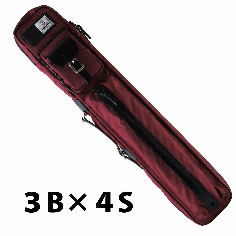 廃番/在庫限り】スリーセカンズ ソフトケース ワイン 3B4S (バット3本