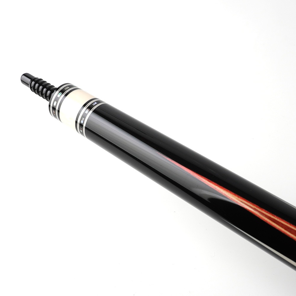 早川工房 No.428 黒檀 リザード革巻 子持6剣 Wリング BORON内蔵