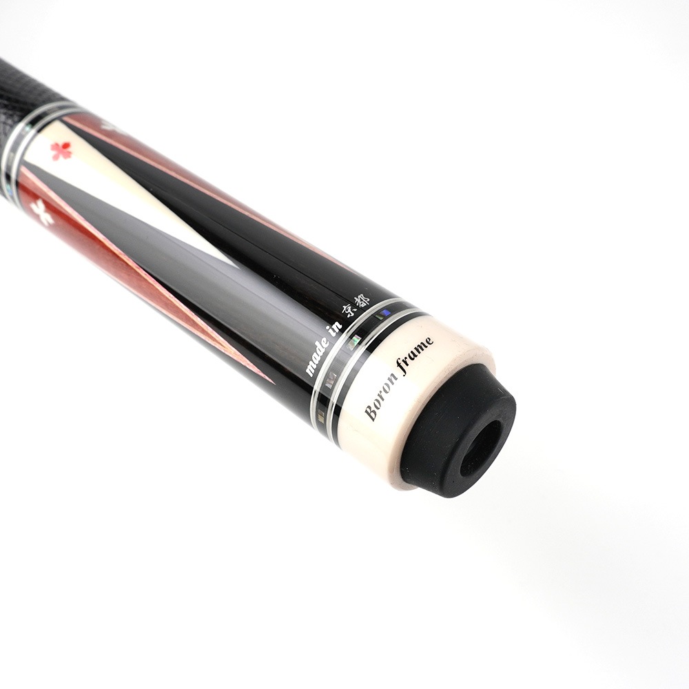 早川工房 No.428 黒檀 リザード革巻 子持6剣 Wリング BORON内蔵