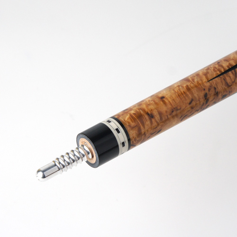 早川工房 カスタム キュー マスールバーチ×黒檀 子持8剣 / ビリヤード