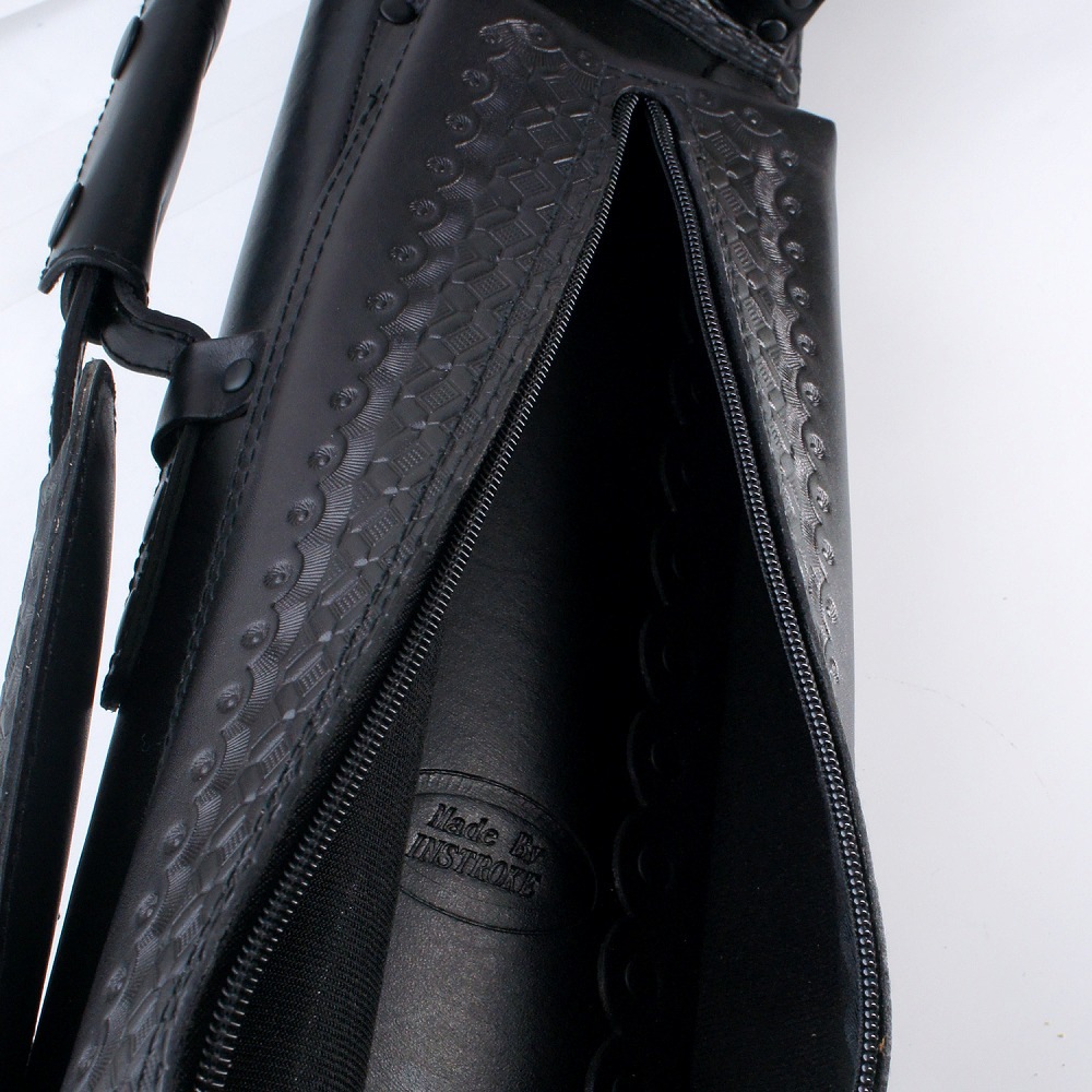 インストローク　キューケース ISSW24-BK/BL サウスウエスト インストローク 本革ケース サウスウェスト ISSW24BK(バット2本