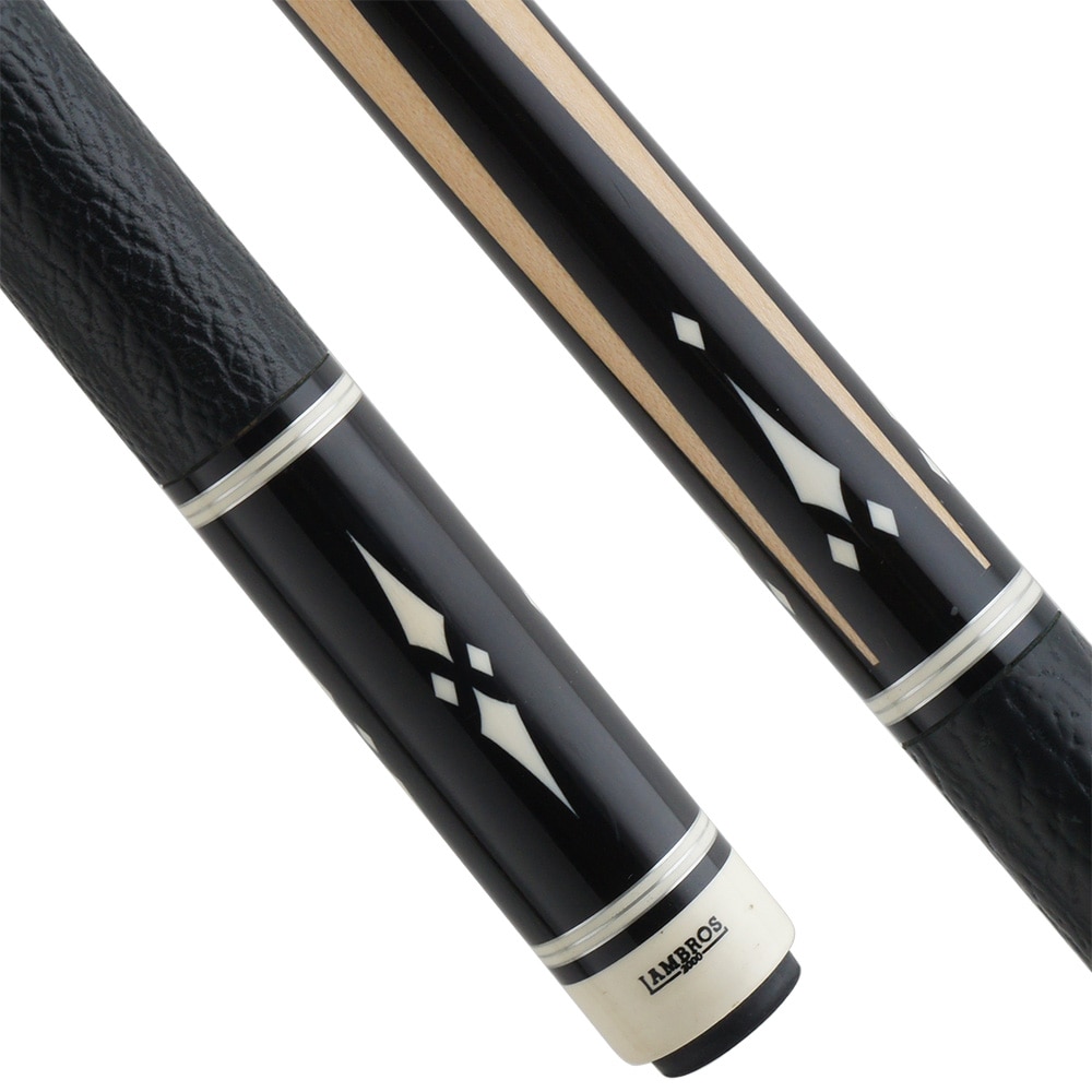 最終値下げ！　ランブロス　LAMBROS カスタムキュー 中古】カスタムキュー LAMBROS ランブロス メープル 4剣 革巻き 2