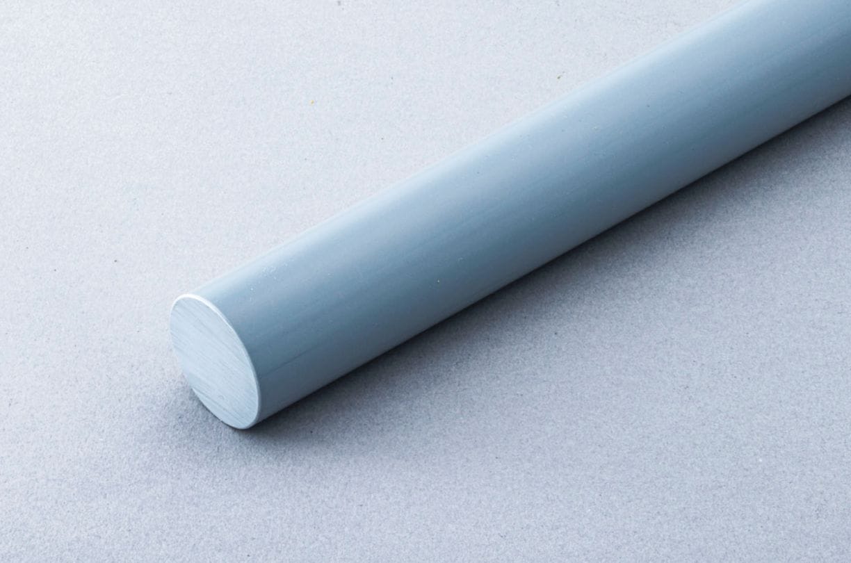 塩ビ丸棒（PVC丸棒）　グレー