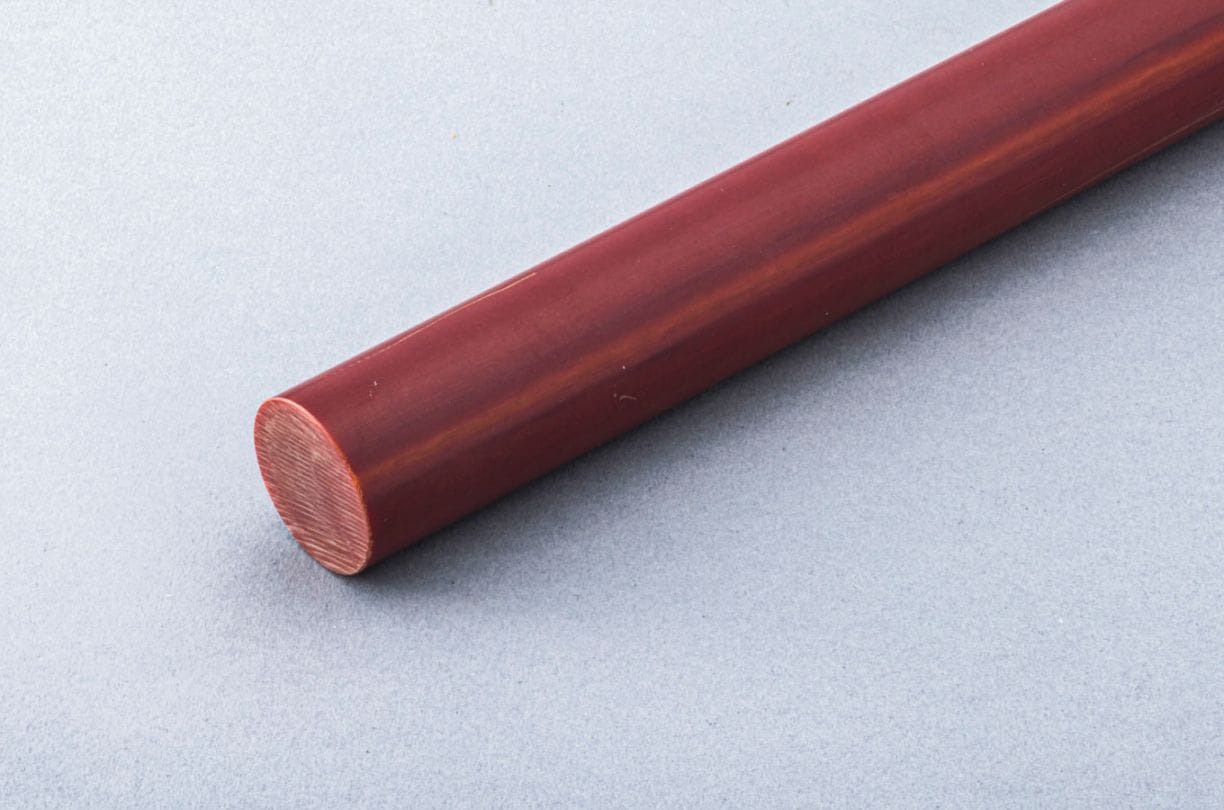 紙ベークライト丸棒（紙ベーク丸棒）　茶色